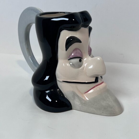 Disney 3D‎ Captain Hook Face Mug Vintage 90s Peter Pan WDW DISNEY Parks - Picture 5 of 14